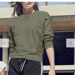 Athleta Olive Green Cruise Sweatshirt